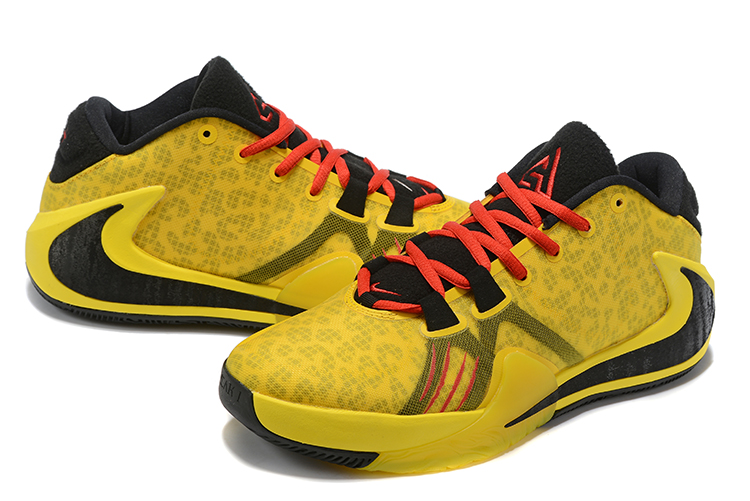 2019 Men Nike Air Zoom Freak I Bruce Lee Yellow Black Red Shoes - Click Image to Close